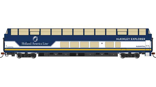 マッキンリー・エクスプローラー 85フィート フルレングス・ドーム客車 室内灯付 完成品