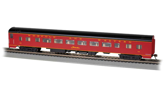 ノーフォーク&ウェスタン鉄道 85フィート スムースサイド 客車 室内灯付 完成品