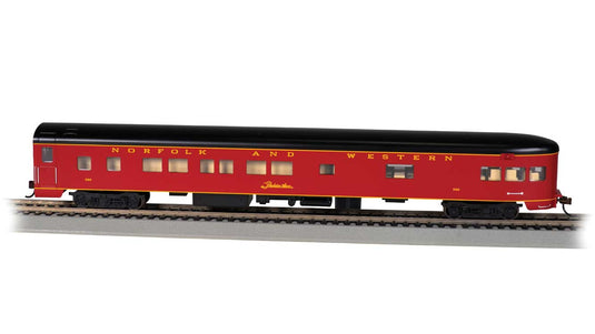 ノーフォーク＆ウェスタン鉄道 85フィート スムースサイド 展望車 (室内灯点灯済) 完成品