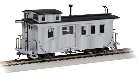 木製サイドドア付車掌車 スペクトラム 完成品 塗装済・無地 (グレー) / Bachmann On30ゲージ 鉄道模型 外国鉄道