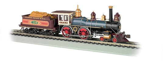 4-4-0 蒸気機関車 薪積みテンダー ユニオン・パシフィック鉄道