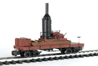 20フィート 運材車 ログスキッダー付 / Bachmann Gゲージ 鉄道模型 外国鉄道