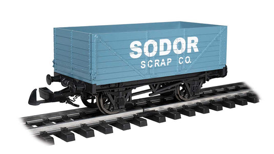 きかんしゃトーマス 鉱車 ソドー・スクラップ社 (青・白) / Bachmann Gゲージ 鉄道模型 外国鉄道