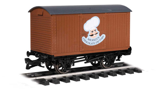 きかんしゃトーマス 有蓋車 ミスター・ジョリーのチョコレート工場 (茶色) / Bachmann Gゲージ 鉄道模型 外国鉄道
