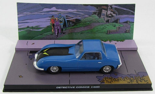 BATMANバットマン BATMOBILEバットモービル DETECTIVE COMICS 400 1970 ブルーブラック BATMAN-AUTO-COLLECTION-EAGLEMOSS COLLECTIONS-TV SERIES-SCALE APP
