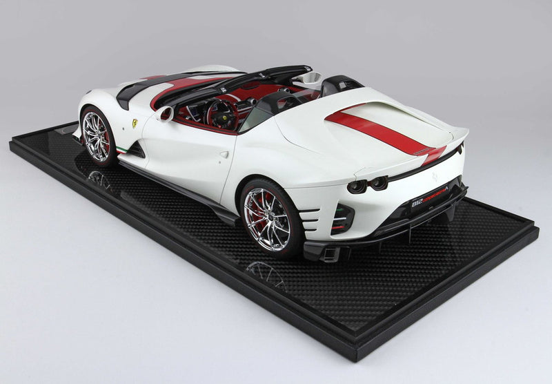 ギャラリービューアに画像をロードする, 【予約】Ferrari 812 Competizione A ホワイトイタリア/ BBR 1/12 20台限定ミニカー
