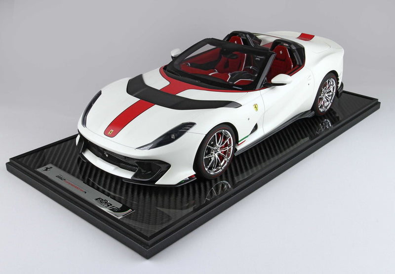 ギャラリービューアに画像をロードする, 【予約】Ferrari 812 Competizione A ホワイトイタリア/ BBR 1/12 20台限定ミニカー
