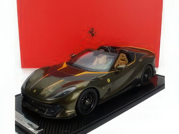 FERRARI 812 コンペティツィオーネ A スパイダー 2022 ショーケース付き ヴェルデヴォルテッラ グリーンメタリック イエロー/ BBR 1/12 30台限定ミニカー