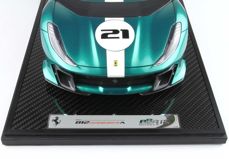 ギャラリービューアに画像をロードする, 【予約】Ferrari 812 Competizione A グリーンジュエル/ BBR 1/12 20台限定ミニカー
