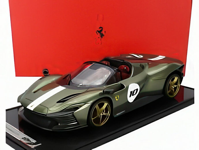FERRARI デイトナ SP3 Serie Icona #10 オープンルーフ 2022 ショーケース付き ヴェルデマンツォーニルチド グリーンメタリック/シルバー/ BBR 1/12 13台限定ミニカー