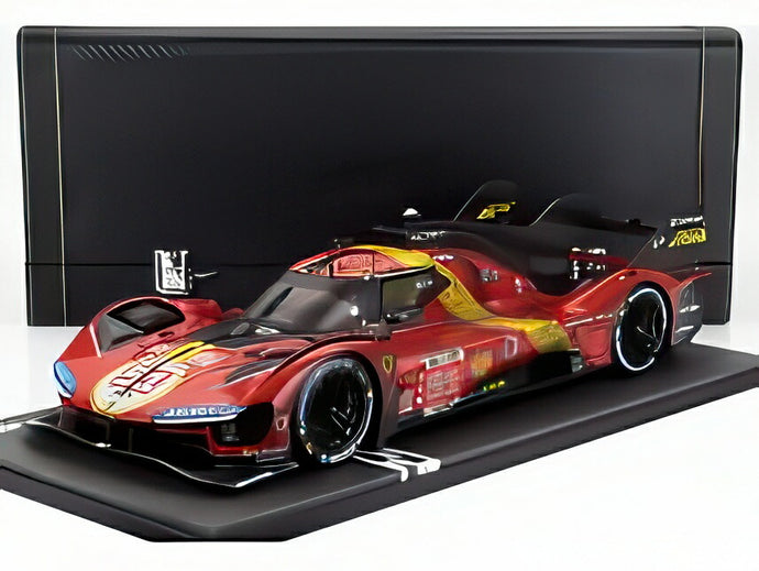 FERRARI 499P チームAFコルセ N51 優勝 24hルマン ダーティVer 2023 レッドイエローブラック/ BBR 1/12 299台限定ミニカー