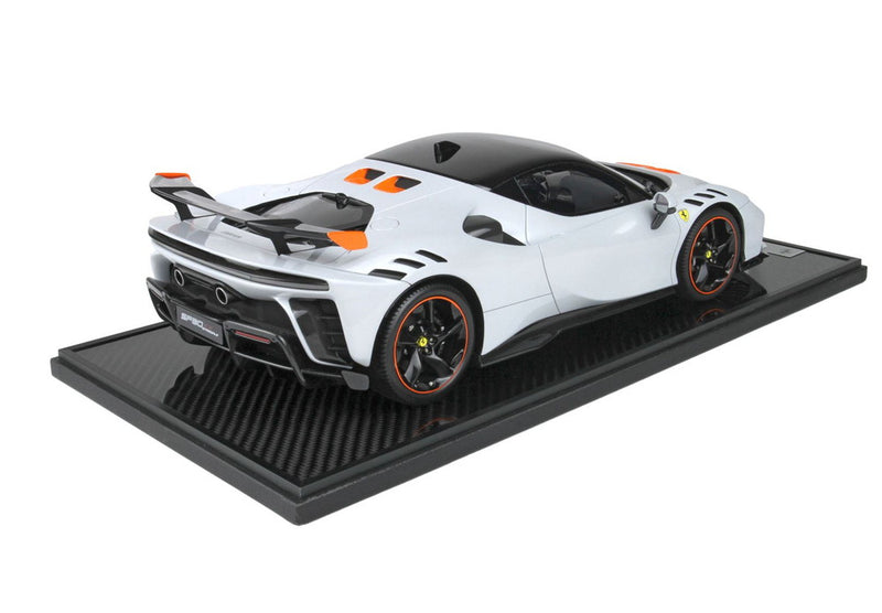 ギャラリービューアに画像をロードする, 【予約】Ferrari SF90XX Stradale オフィシャルカラー Ferrari ビアンコアルティコ/ BBR 1/12 49台限定ミニカー
