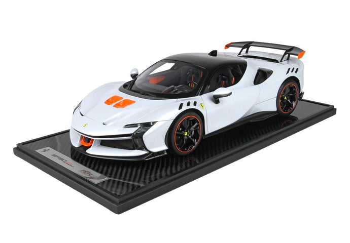 【予約】Ferrari SF90XX Stradale オフィシャルカラー Ferrari ビアンコアルティコ/ BBR 1/12 49台限定ミニカー