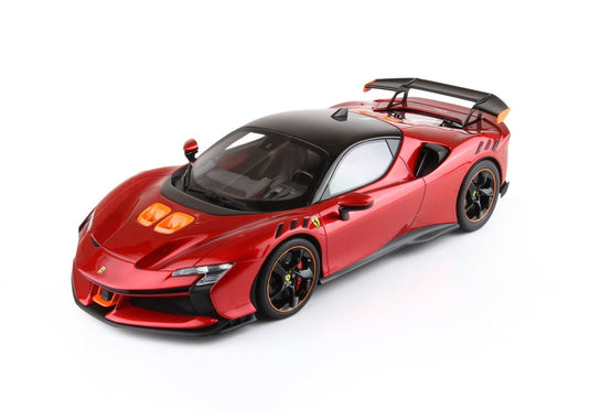【予約】Ferrari SF90XX Stradale レッドフォーコ オレンジエアインテーク/ BBR 1/12 10台限定ミニカー