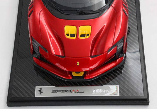 【予約】2026年発売予定Ferrari SF90XX Stradale レッドフォーコモデナ イエローエアインテーク/ BBR 1/12 ミニカー