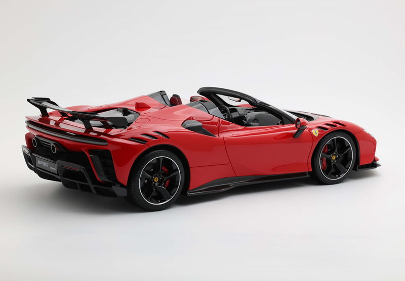 ギャラリービューアに画像をロードする, 【予約】Ferrari SF90XX Stradale Spider ロッソコルサ カーボン/ BBR 1/12 20台限定ミニカー
