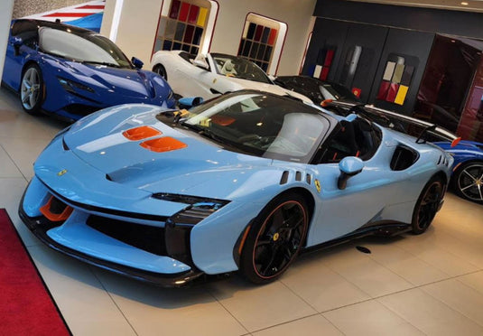 【予約】Ferrari SF90XX Stradale Spider アズーロラプラタ オレンジ/ BBR 1/12 5台限定ミニカー