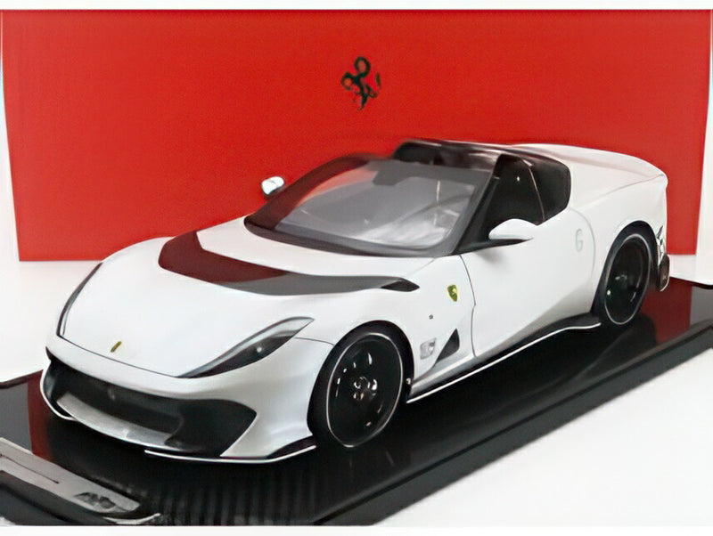 ギャラリービューアに画像をロードする, 【予約】Ferrari 812 Competizione A マットホワイトオンダマリーナ/ BBR 1/12 40台限定ミニカー
