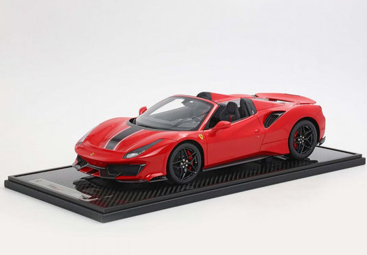FERRARI 488 PISTA スパイダー 2018 ディスプレイケース付 ロッソコルサ レッド/ BBR 1/12 30台限定