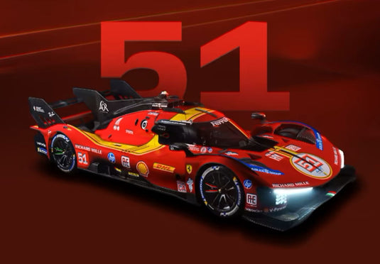 【予約】Ferrari 499P N.51 24h ルマン 2025 ドライバー ピエールグイディ ジョヴィナッツィ カラド/ BBR 1/12 5台限定ミニカー