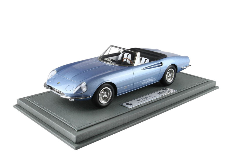 ギャラリービューアに画像をロードする, 【予約】Ferrariフェラーリ 365 California Geneve 1966 sn 08347 metallic light blue 限定200台 / BBR 1/18 ミニカー
