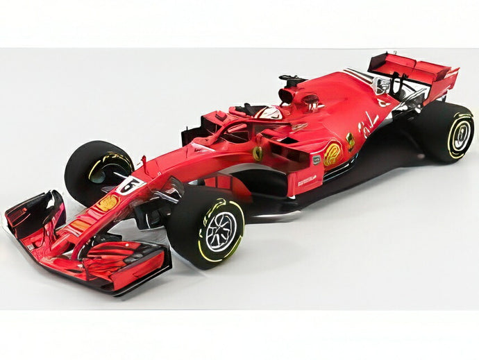 FERRARI F1 SF71H N5 2018年 オーストラリアGP 優勝 S.ベッテル レッド/ BBR 1/18 ミニカー