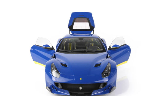 【予約】Ferrari F12 TDF アズーロディーノ イエローディテール/ BBR 1/18 ミニカー
