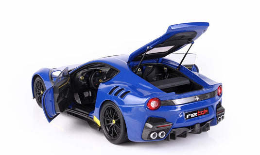 【予約】Ferrari F12 TDF アズーロディーノ イエローディテール/ BBR 1/18 ミニカー