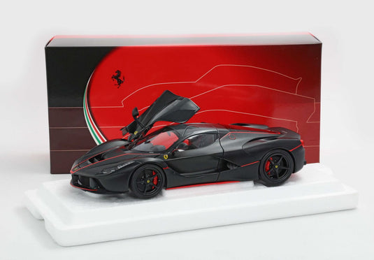 【予約】Ferrariフェラーリ LaFerrari Matt black red stripes Fernando Alonso polifoam pack / BBR 1/18 ミニカー