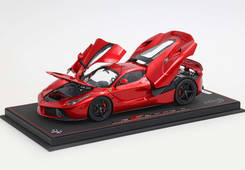 ギャラリービューアに画像をロードする, 【予約】Ferrariフェラーリ LaFerrari 2012 open diecast rosso F1 2007 luxury pack 限定100台 / BBR 1/18 ミニカー
