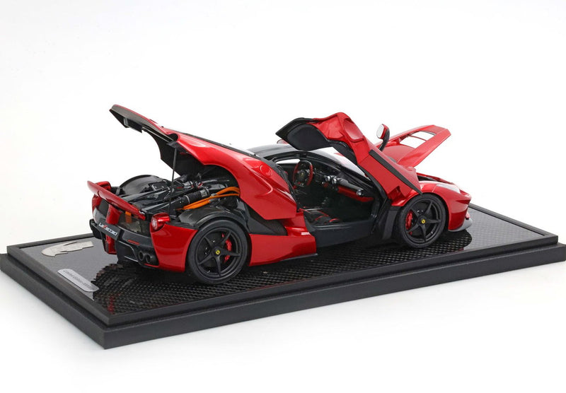 ギャラリービューアに画像をロードする, 【予約】Ferrariフェラーリ LaFerrari 2012 open diecast rosso F1 2007 black roof 限定100台 / BBR 1/18 ミニカー
