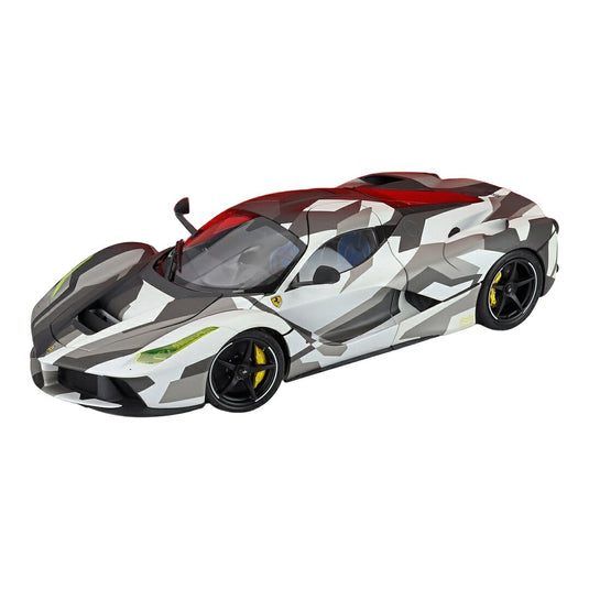 Ferrariフェラーリ LaFerrariラフェラーリ 2013 ホワイトカモフラージュ 開閉機構付き / BBR 1/18 ミニカー