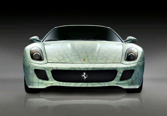 【予約】Ferrariフェラーリ 599 GTB Fiorano art car cracked porcelain / BBR 1/18 ミニカー