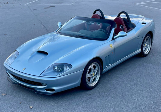 【予約】Ferrariフェラーリ 550 Barchetta 2000 made in Italy Argento Nurburgring Bordeaux interior / BBR 1/18 ミニカー