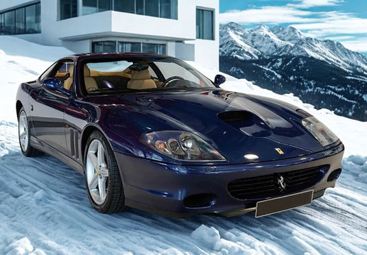 【予約】Ferrariフェラーリ 575M Maranello 2002 made in italy Blu Pozzi beige interior / BBR 1/18 ミニカー