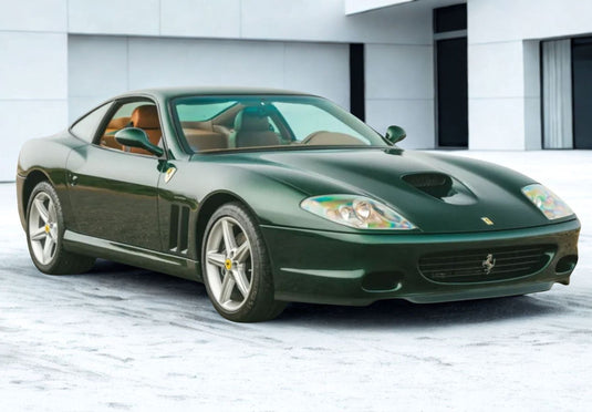 【予約】Ferrariフェラーリ 575M Maranello 2002 Verde Zeltweg Cuoio interior / BBR 1/18 ミニカー