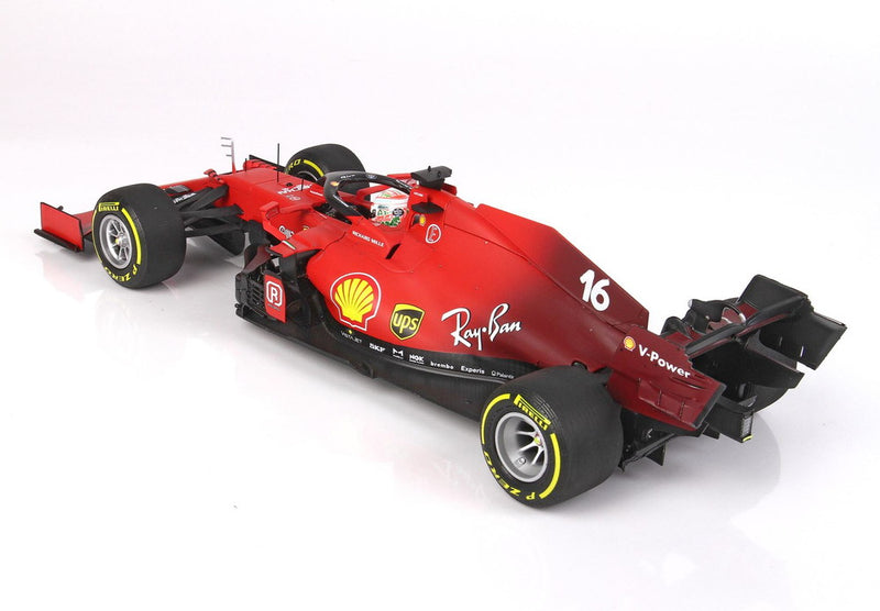 ギャラリービューアに画像をロードする, 【予約】Ferrari SF21 エミリアロマーニャGP イモラ C.ルクレール イエロータイヤ/ BBR 1/18 ミニカー
