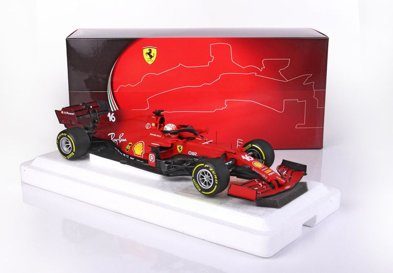 ギャラリービューアに画像をロードする, 【予約】Ferrari SF21 エミリアロマーニャGP イモラ C.ルクレール イエロータイヤ/ BBR 1/18 ミニカー
