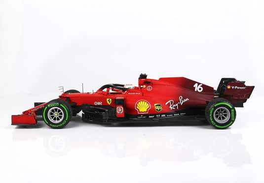 【予約】Ferrari SF21 メイドインイタリー＆エミリアロマーニャGP C.ルクレール N.16 グリーンインターミディエイトタイヤ/ BBR 1/18 ミニカー