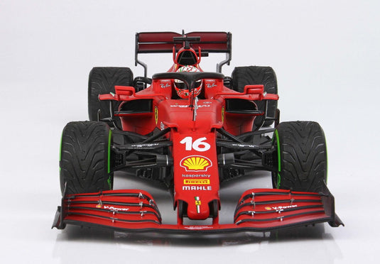【予約】Ferrari SF21 メイドインイタリー＆エミリアロマーニャGP C.ルクレール N.16 グリーンインターミディエイトタイヤ/ BBR 1/18 600台限定ミニカー