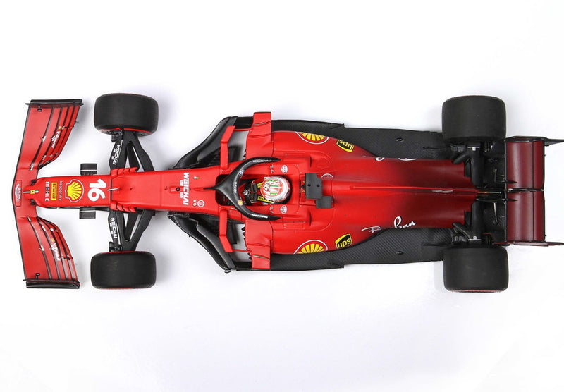 ギャラリービューアに画像をロードする, 【予約】Ferrari SF21 メイドインイタリー＆エミリアロマーニャGP C.ルクレール N.16 レッドソフトタイヤ/ BBR 1/18 100台限定ミニカー
