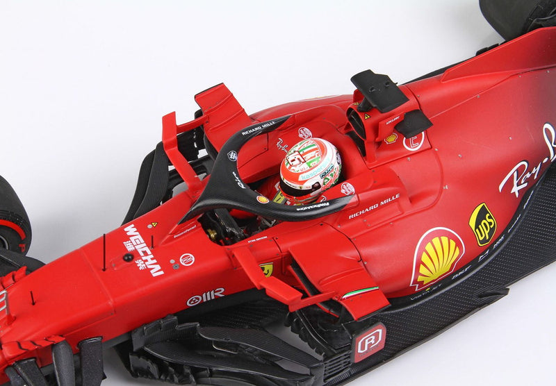 ギャラリービューアに画像をロードする, 【予約】Ferrari SF21 メイドインイタリー＆エミリアロマーニャGP C.ルクレール N.16 レッドソフトタイヤ/ BBR 1/18 100台限定ミニカー
