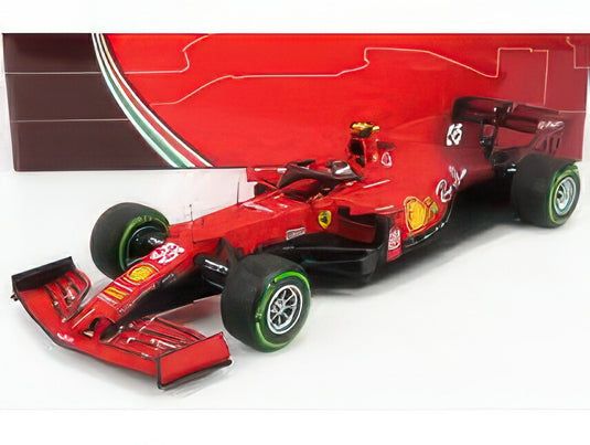 FERRARI F1 SF21 TEAM SCUDERIA FERRARI MISSION WINNOW N 55 5th EMILIA ROMAGNA ITALY GP INTERMEDIATE RAIN TIRES 2021 CARLOS SAINZ JR. RED/BBR 1/18ミニカー