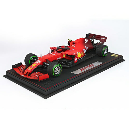 Ferrari F1 Sf21 チーム Scuderia Ferrari Mission Winnow #55 5Th Emilia Romagna Italy Gp インターミディエイト レインタイヤ 2021 211855DIEV/ BBR 1/18