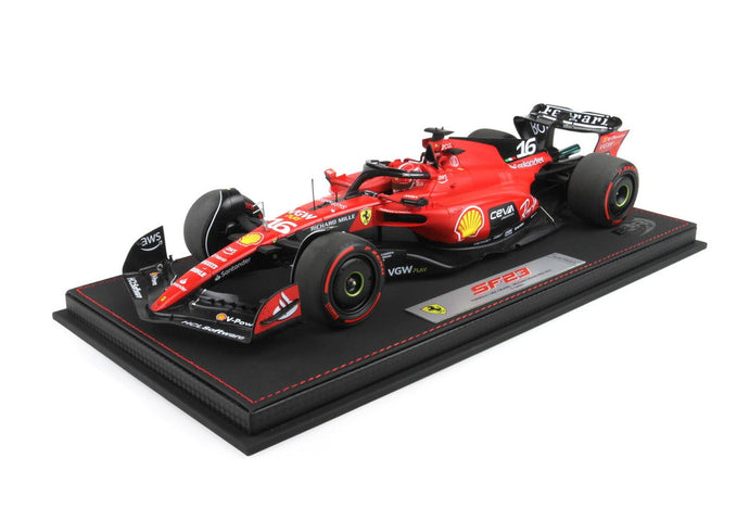 FERRARI F1 SF-23 TEAM スクーデリア・フェラーリ N 16 3位 ベルギースパGP 2023 シャルル・ルクレール  レッドブラック/BBR 1/18ミニカー 72台限定