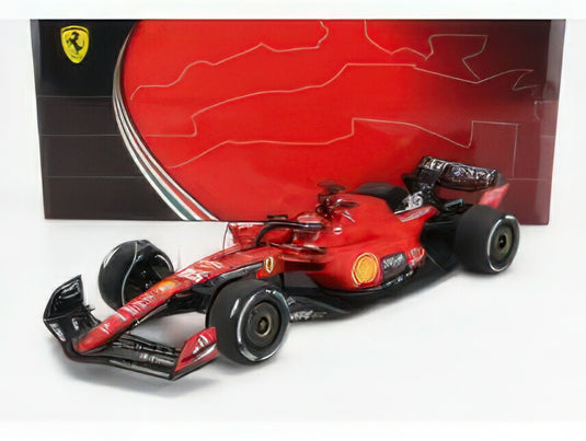 FERRARI  F1  SF23 TEAM SCUDERIA FERRARI N 16 4th SINGAPORE GP 2023 CHARLES LECLERC  RED BLACK/BBR 1/18ミニカー