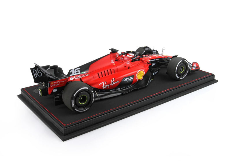 ギャラリービューアに画像をロードする, FERRARI F1 SF 23 TEAM SCUDERIA FERRARI N 16 4th SINGAPORE GP 2023 CHARLES LECLERC RED BLACK/BBR 1/18ミニカー 60台限定
