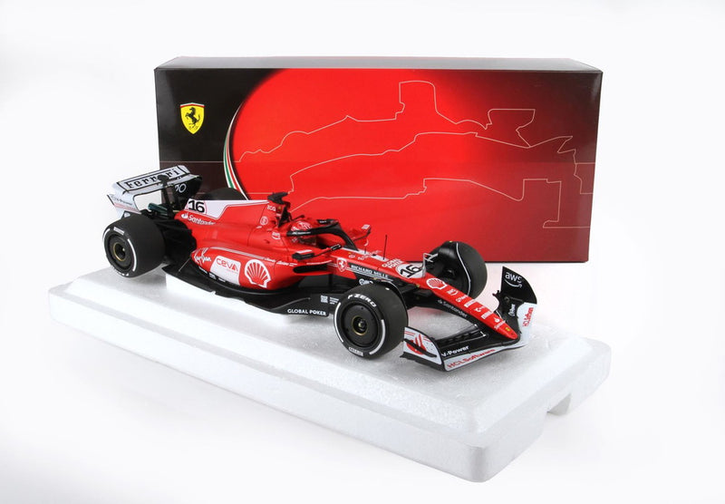 ギャラリービューアに画像をロードする, Ferrari SF 23 2023年 F1 ラスベガスGP 2位 #16 C ルクレール/ BBR 1/18 ミニカー
