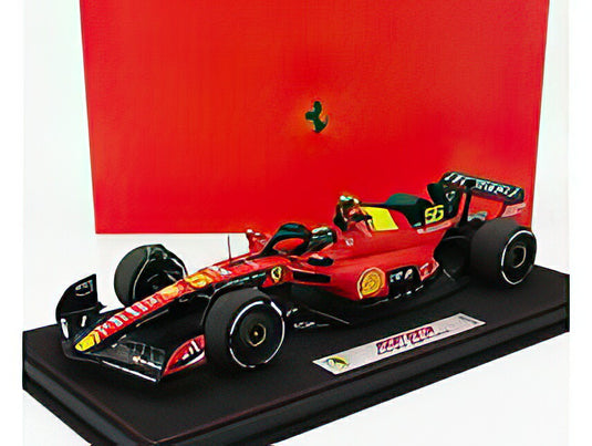 FERRARI F1 SF 23 TEAM SCUDERIA FERRARI N 55 POLE POSITION 3rd MONZA ITALY GP 2023 CARLOS SAINZ RED BLACK YELLOW/BBR 1/18ミニカー 99台限定