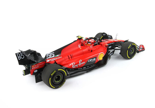 FERRARI F1 SF 23 TEAM SCUDERIA FERRARI N 55 BELGIUM GP 2023 CARLOS SAINZ RED BLACK/BBR 1/18ミニカー